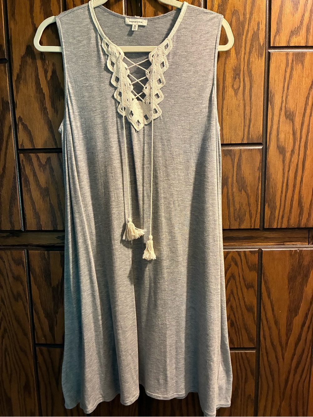 Max Studio Light Heather Gray dress